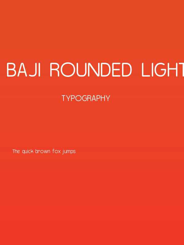 Baji Rounded Light Poster