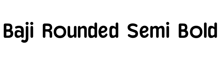 Baji Rounded Semi Bold  font caratteri gratis