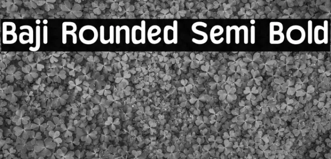 Baji Rounded Semi Bold Example 1