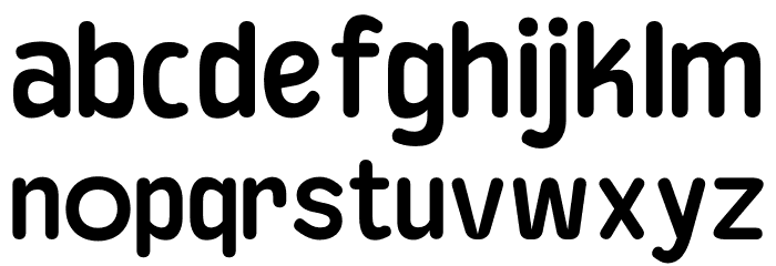 Baji Rounded Semi Bold Polices MINUSCULES