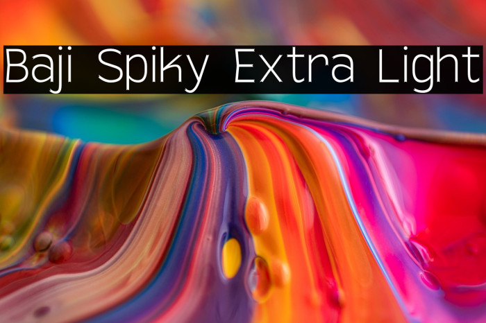 Baji Spiky Extra Light Example 2