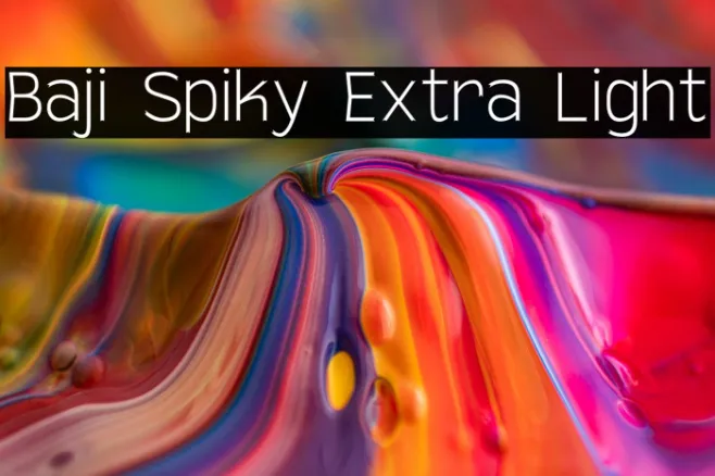 Baji Spiky Extra Light Example 2