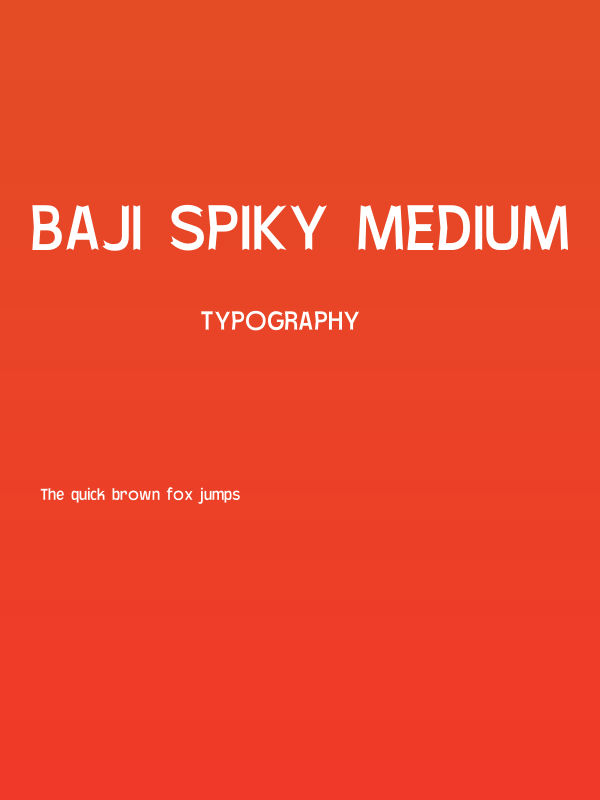 Baji Spiky Medium Poster