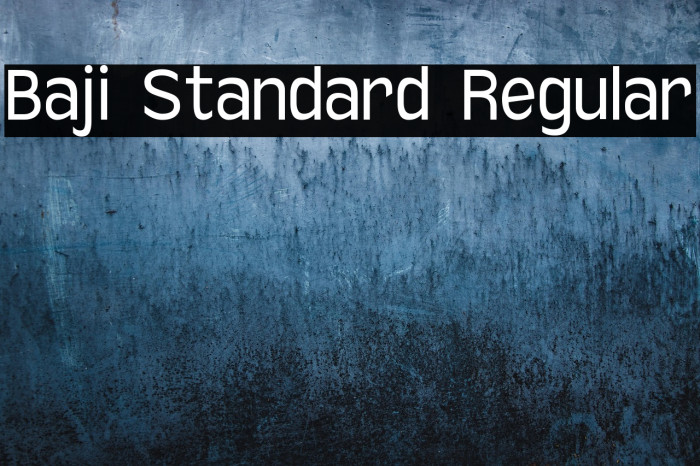 Baji Standard Regular Example 1