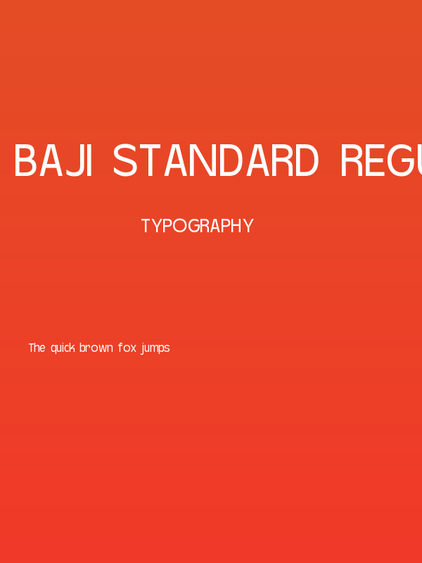 Baji Standard Regular Poster