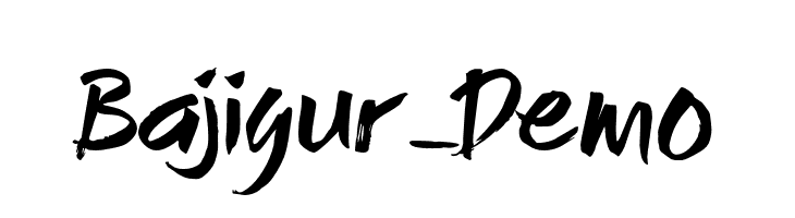 Bajigur_Demo  免费字体下载