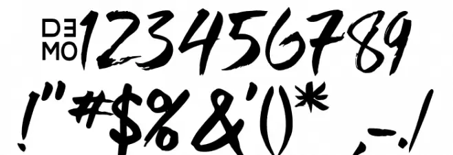 Bajigur_Demo Font OTHER CHARS