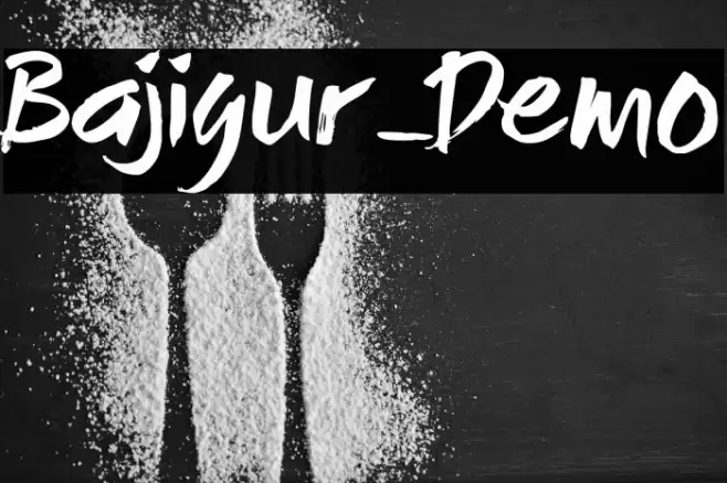 Bajigur_Demo Font examples