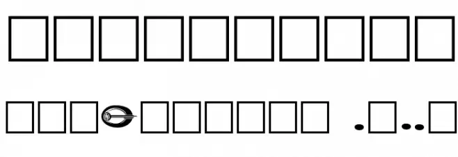 Bajoran Ideogram - ST canon based Polices AUTRES CHARS