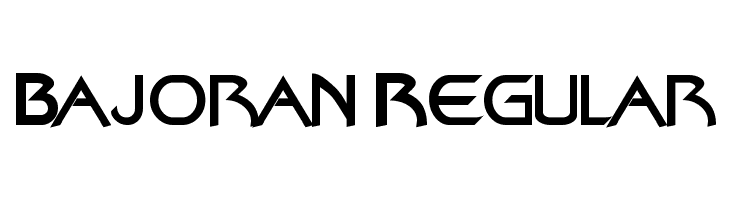 Bajoran Regular Font
