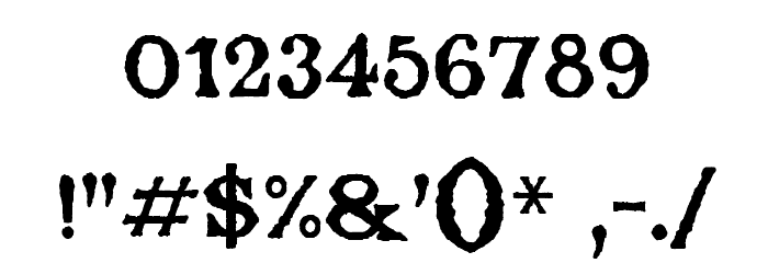 Bajorelle - Regular Font OTHER CHARS