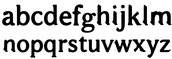 Bajsmaskin tjock sprutande Font LOWERCASE