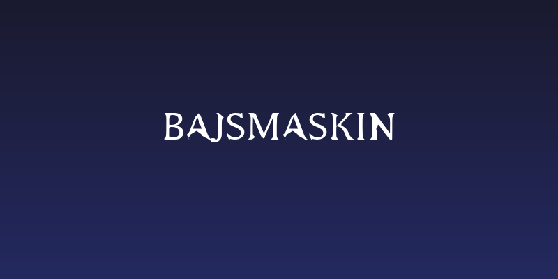 Bajsmaskin Social Header