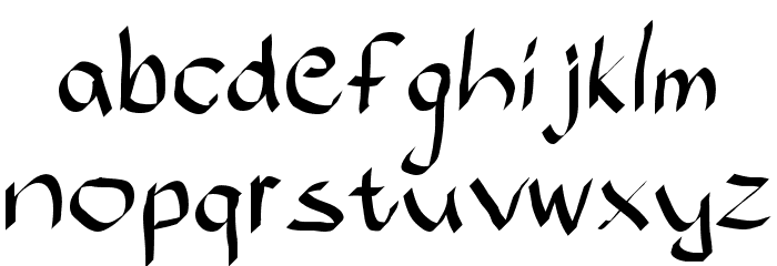 Bajsporr Font LOWERCASE