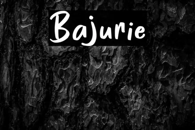 Bajurie Font examples