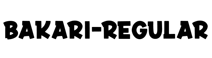 Bakari-Regular  Frei Schriftart Herunterladen