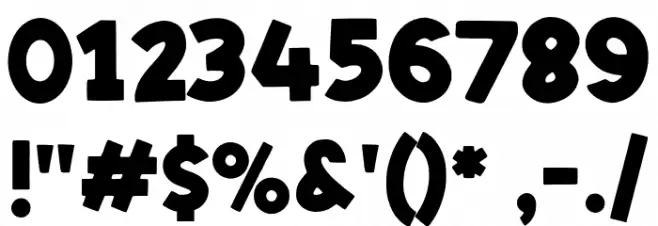 Bakari-Regular Font OTHER CHARS