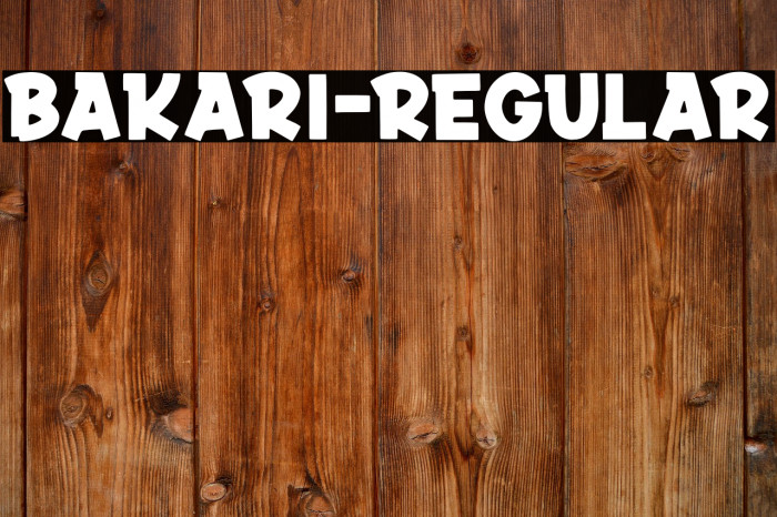 Bakari-Regular Example 2