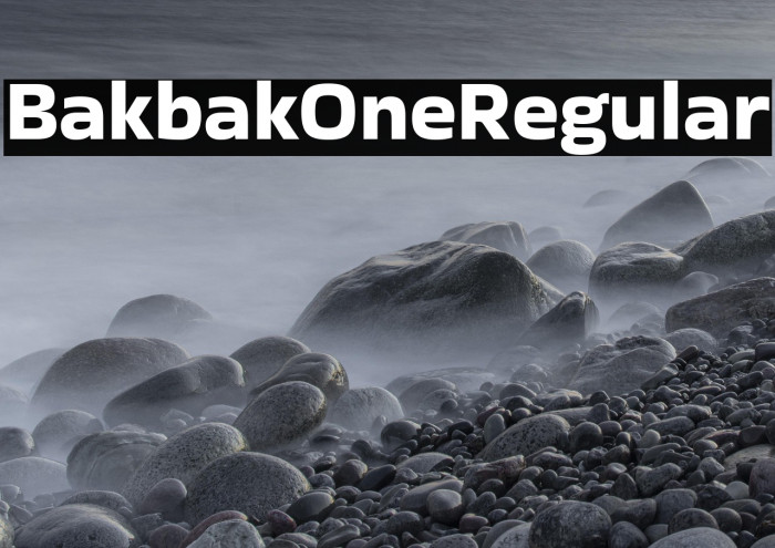 Bakbak One Regular Example 2