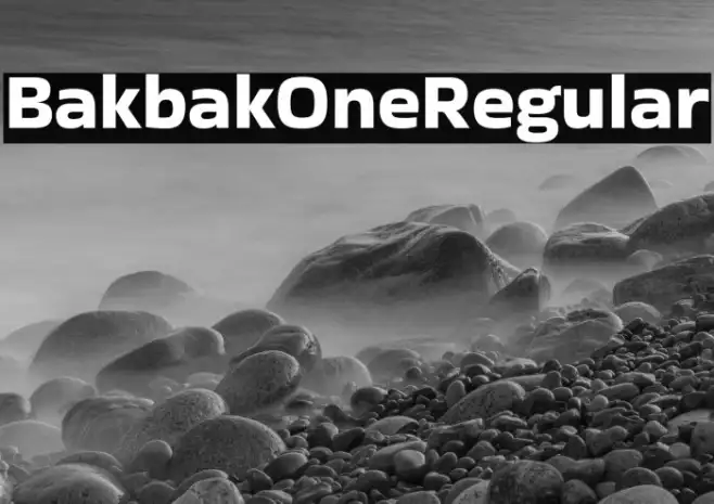 Bakbak One Regular Example 2