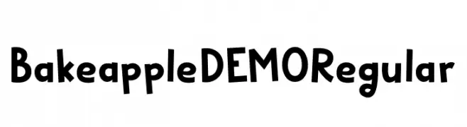 Bakeapple DEMO Regular  Frei Schriftart Herunterladen