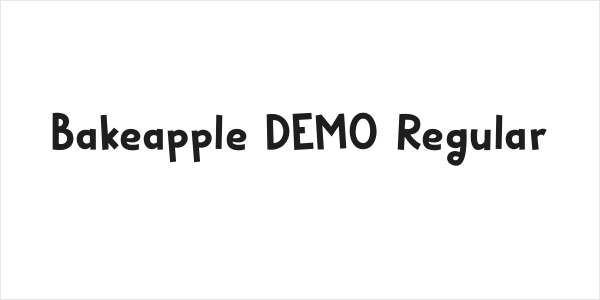 Bakeapple DEMO Regular Logo