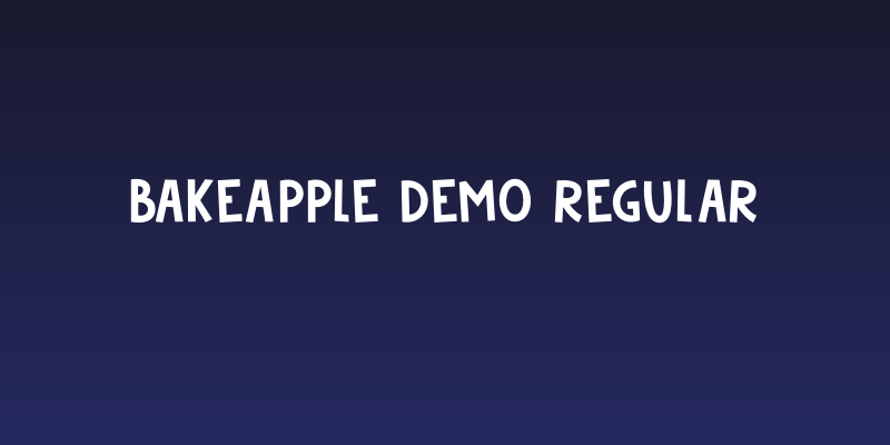 Bakeapple DEMO Regular Social Header