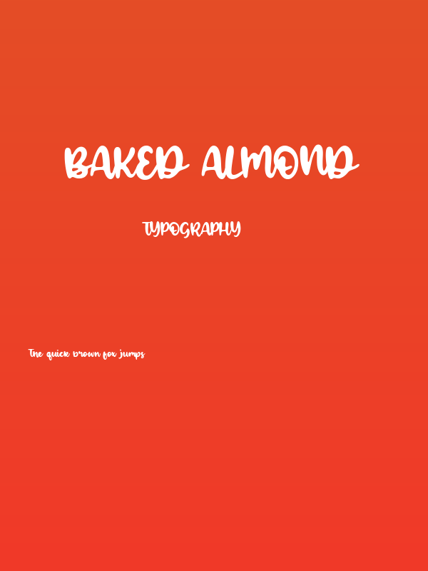 Baked Almond Poster