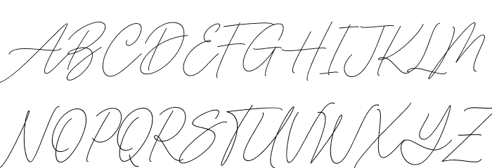 Baked Salmon Font UPPERCASE