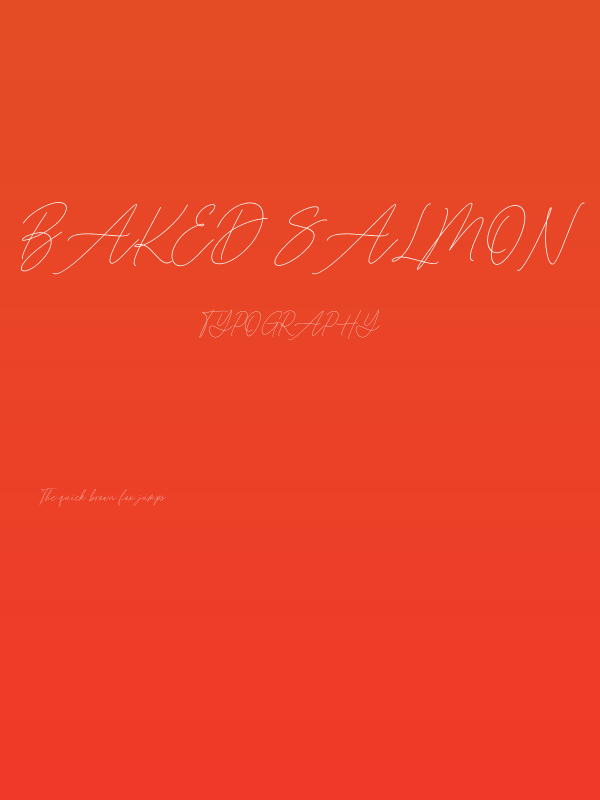 Baked Salmon Poster
