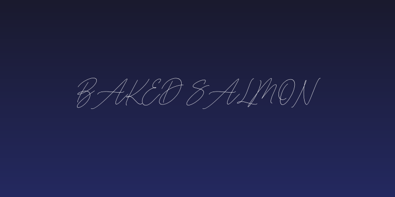 Baked Salmon Social Header