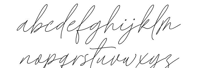 Baked Salmon Font LOWERCASE