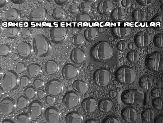 Baked Snails Extravagant Regular Polices examples