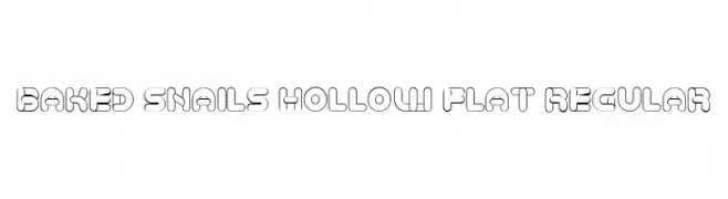 Baked Snails Hollow Flat Regular  Descarca Fonturi Gratis