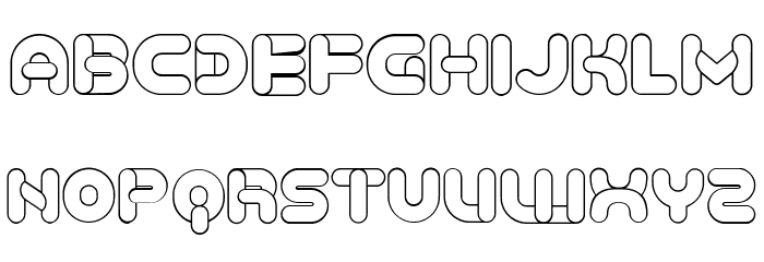 Baked Snails Hollow Flat Regular Font OTHER CHARS