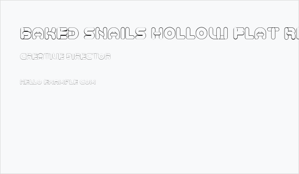 Baked Snails Hollow Flat Regular Business Card