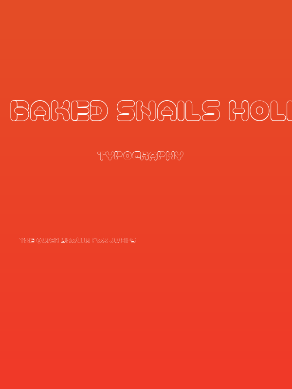 Baked Snails Hollow Flat Regular Poster