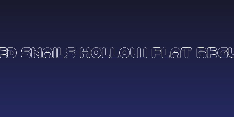 Baked Snails Hollow Flat Regular Social Header
