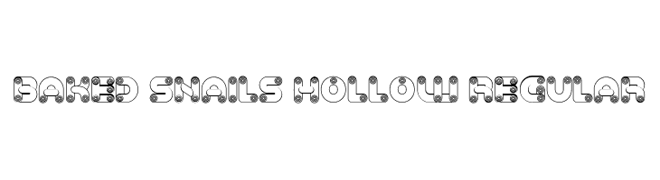 Baked Snails Hollow Regular Font