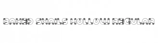 Baked Snails Hollow Regular  Descarca Fonturi Gratis