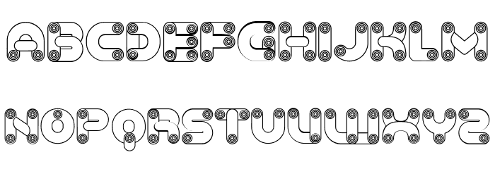 Baked Snails Hollow Regular Font OTHER CHARS