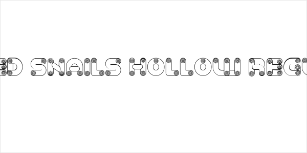 Baked Snails Hollow Regular Logo