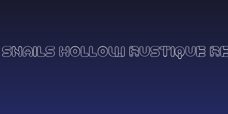 Baked Snails Hollow Rustique Regular Social Header