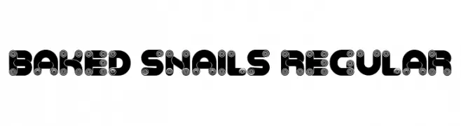 Baked Snails Regular  Descarca Fonturi Gratis