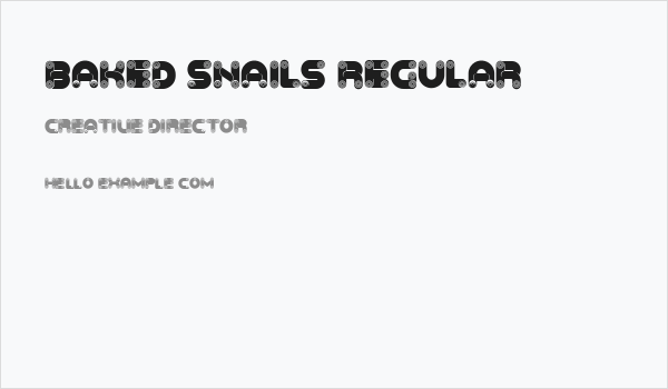Baked Snails Regular Business Card