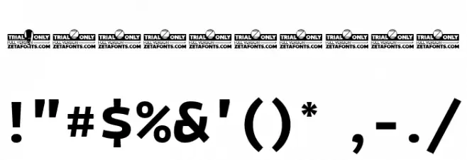 Bakemono Stereo Trial Bold Fuentes OTROS CHARS