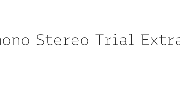 Bakemono Stereo Trial ExtraLight Logo