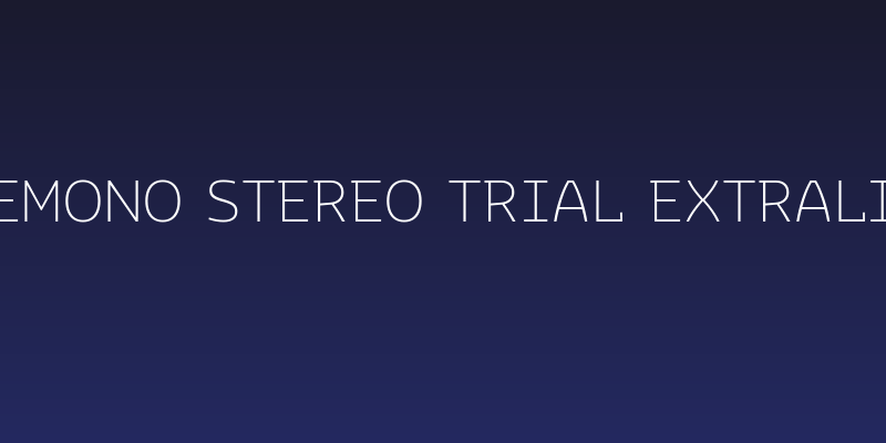 Bakemono Stereo Trial ExtraLight Social Header