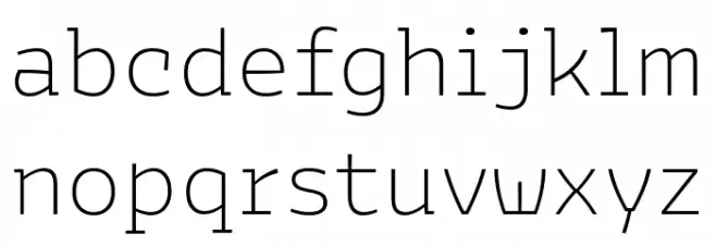 Bakemono Stereo Trial ExtraLight Font LOWERCASE