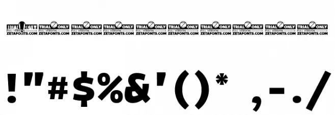 Bakemono Stereo Trial Extrabold Fuentes OTROS CHARS